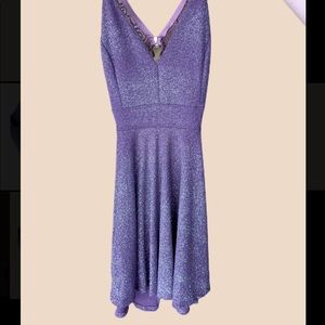 Sparkly midi prom dress with lace back